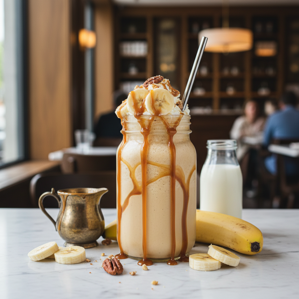Banana Caramel Milkshake